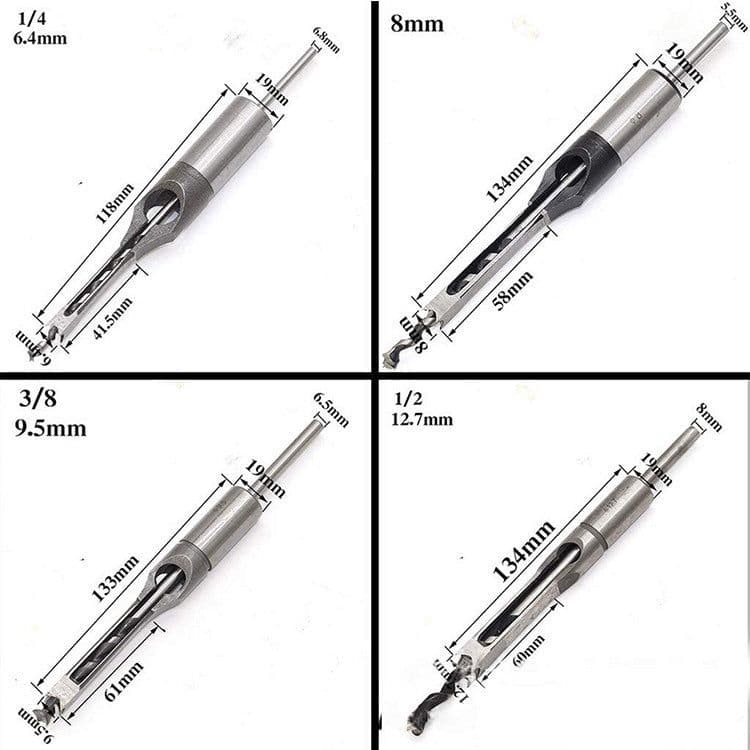 image-Square tenon drill square hole drilling bit