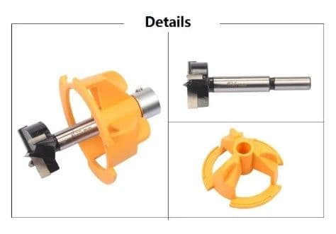 image-35 MM Cup Style Guide To Drill Bit Hint Bit Boring Drill Hole Port Locator Drill Guide For Kreg Jig Wood Working Tools DIY Drill Tool