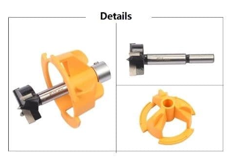 image-35 MM Cup Style Guide To Drill Bit Hint Bit Boring Drill Hole Port Locator Drill Guide For Kreg Jig Wood Working Tools DIY Drill Tool