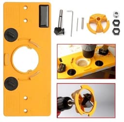 image-35 MM Cup Style Guide To Drill Bit Hint Bit Boring Drill Hole Port Locator Drill Guide For Kreg Jig Wood Working Tools DIY Drill Tool