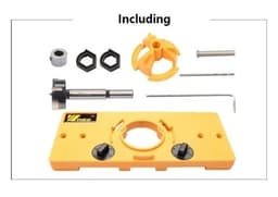 image-35 MM Cup Style Guide To Drill Bit Hint Bit Boring Drill Hole Port Locator Drill Guide For Kreg Jig Wood Working Tools DIY Drill Tool