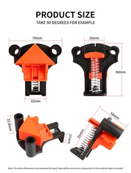 image-Punch Installer 90 Degree Right Angle Clip Photo Frame Clip Picture Frame Clip