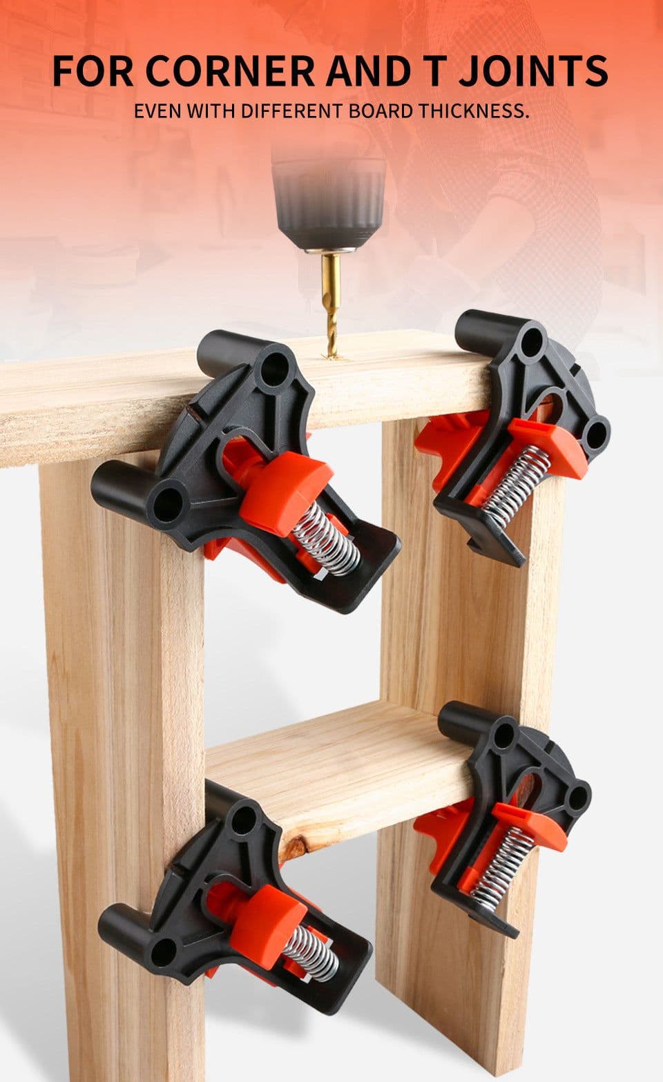 image-Punch Installer 90 Degree Right Angle Clip Photo Frame Clip Picture Frame Clip