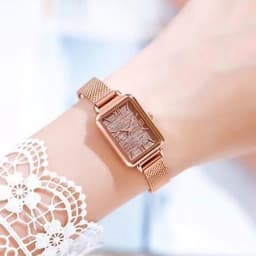 image-Small Green Square Quartz Watch