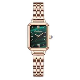 image-Small Green Square Quartz Watch