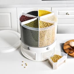 image-Five Grains Rotatable Rice Storage Box 20 Catties