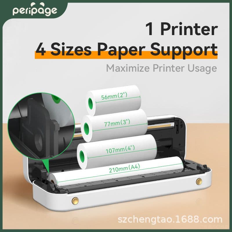 image-Peripage Eric Bear A4 Thermal Printer