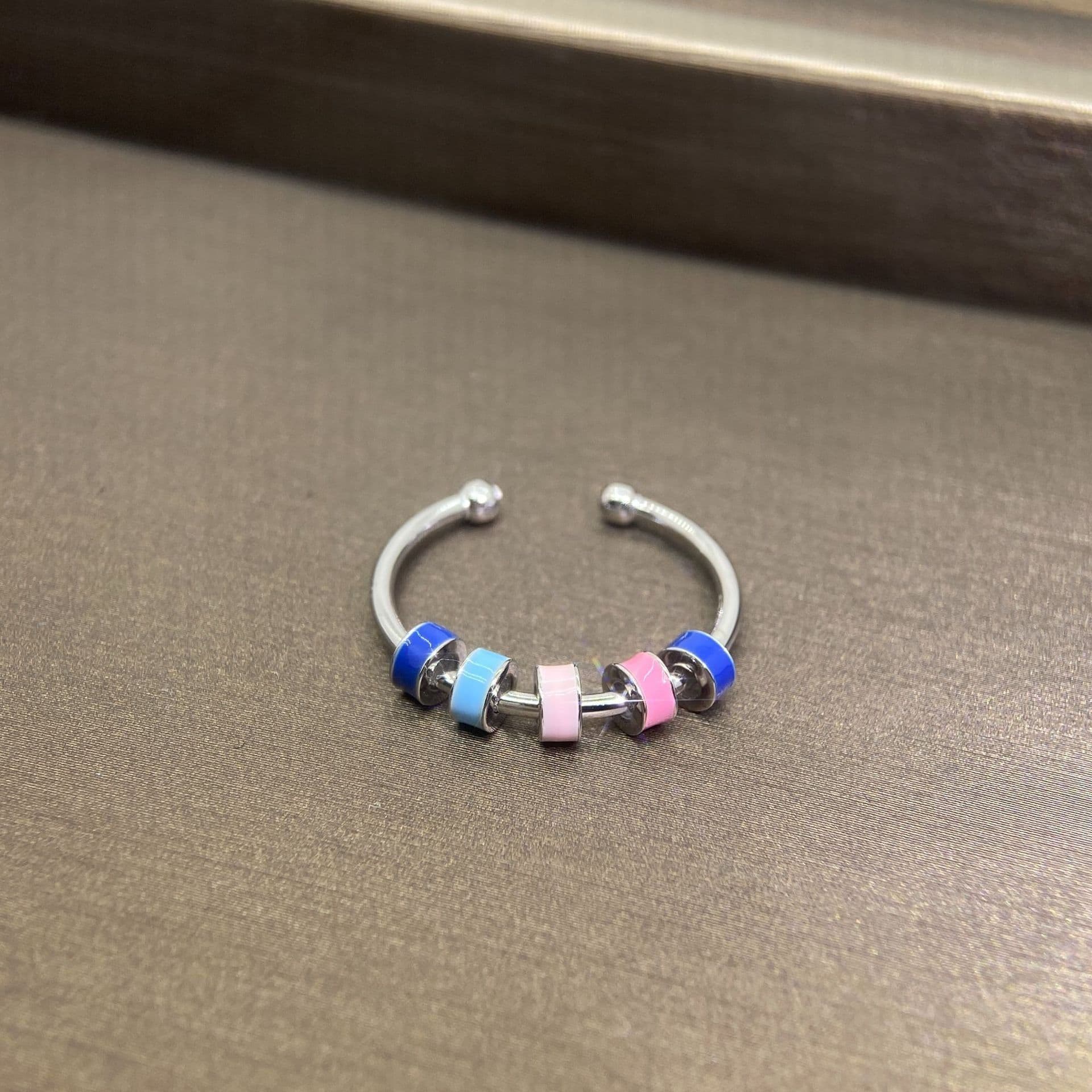 image-Factory Wholesale Anxiety Ring Rotating Enamel Fidget