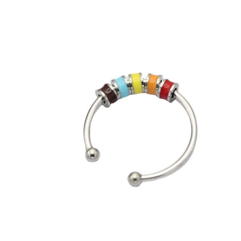 image-Factory Wholesale Anxiety Ring Rotating Enamel Fidget