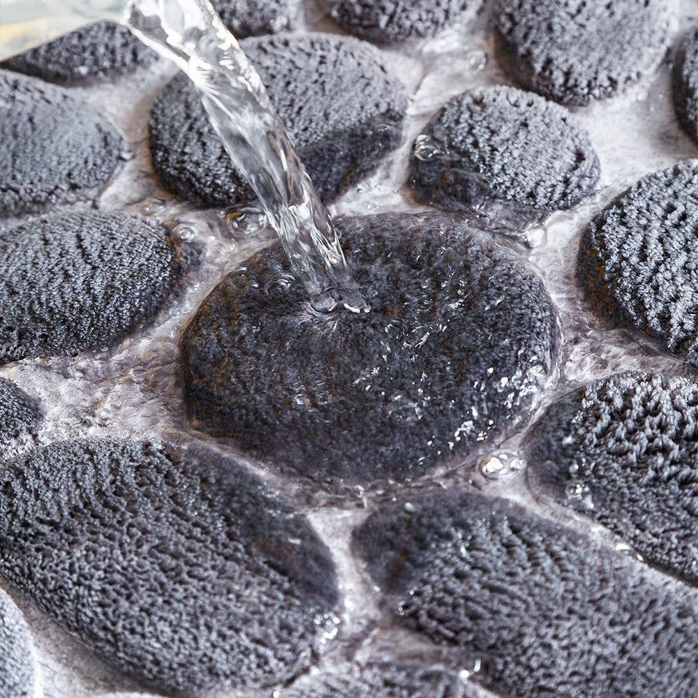 image-Household Cobblestone Embossed 3D Doormat