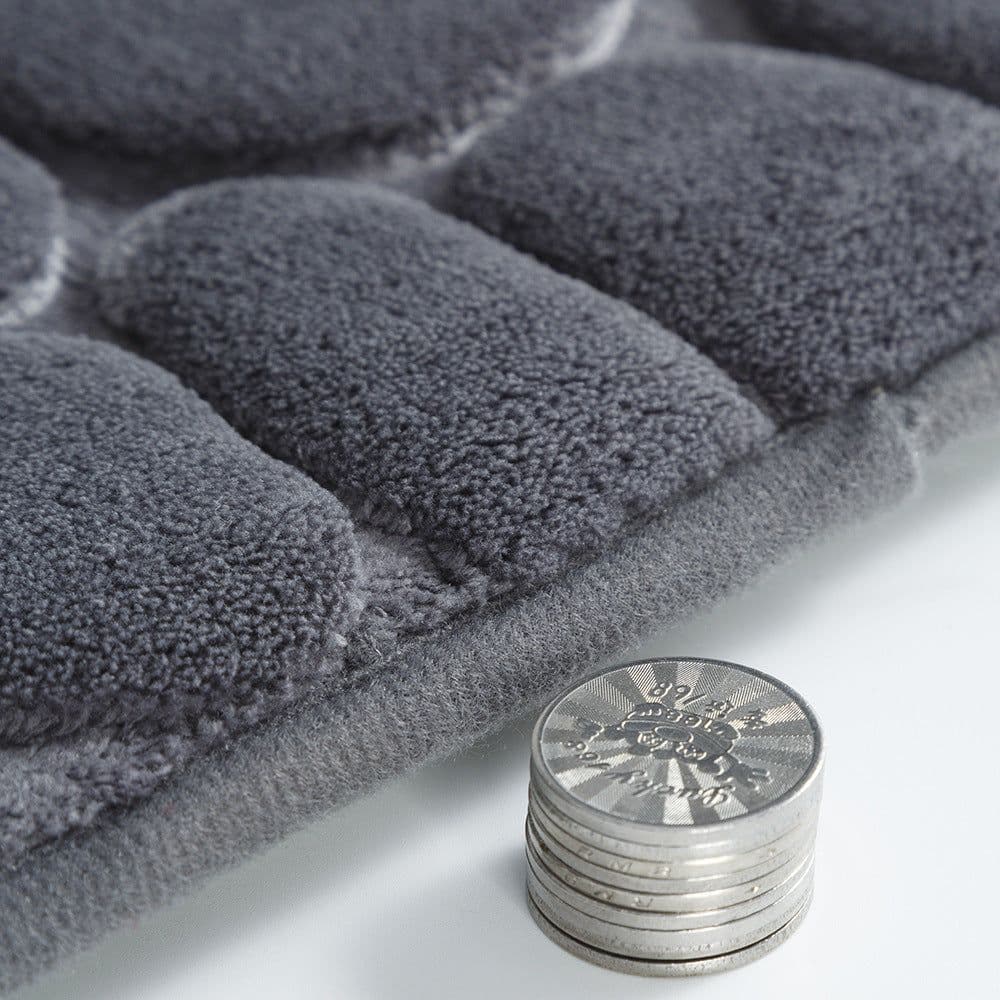 image-Household Cobblestone Embossed 3D Doormat