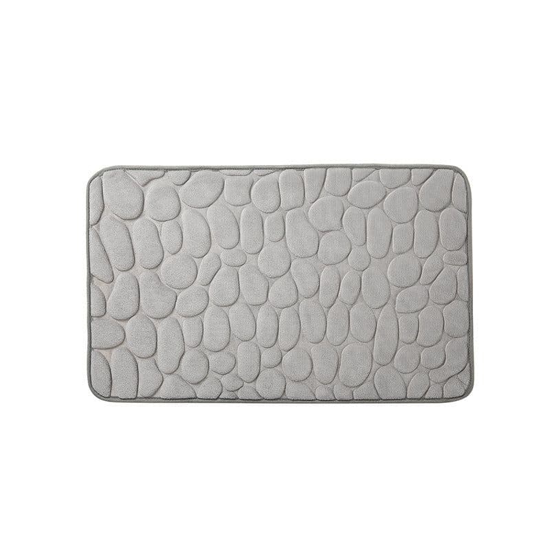 image-Household Cobblestone Embossed 3D Doormat