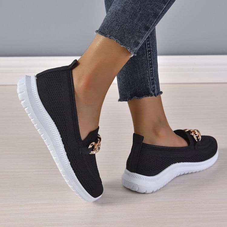 image-Women's Sports Casual Shoes Size 42 Black Breathable
