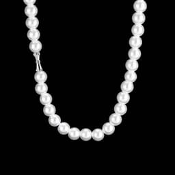 image-European Hip-Hop Pearl Necklace Clavicle Chain
