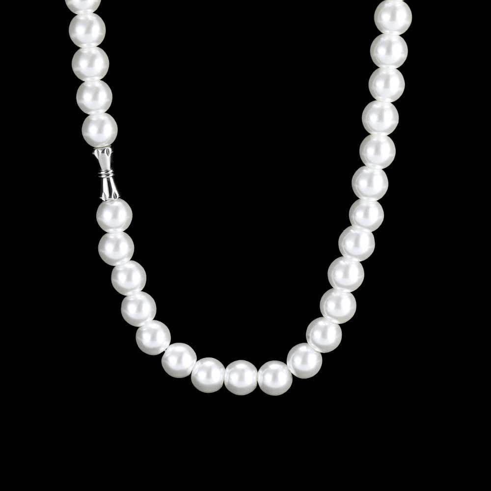 image-European Hip-Hop Pearl Necklace Clavicle Chain