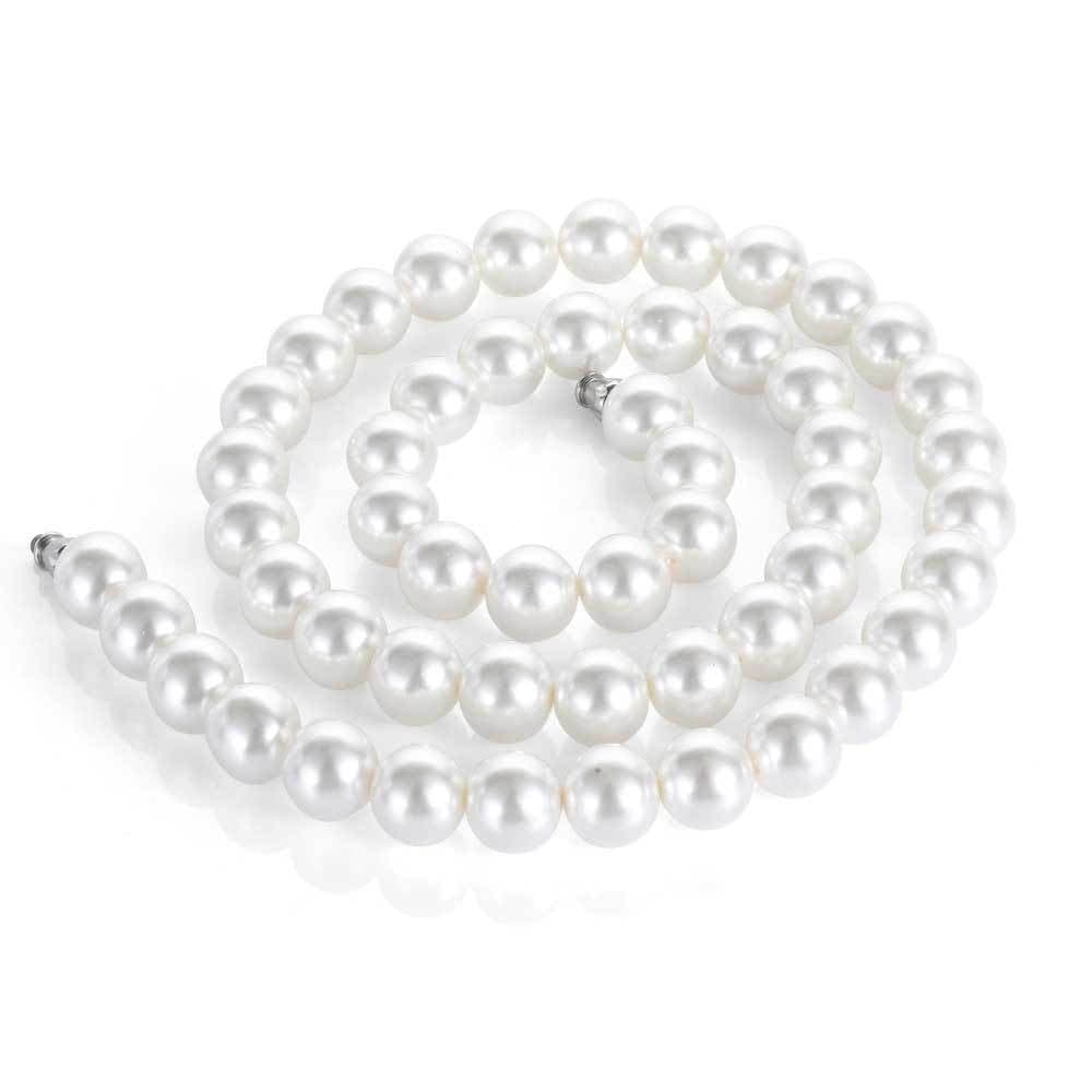 image-European Hip-Hop Pearl Necklace Clavicle Chain