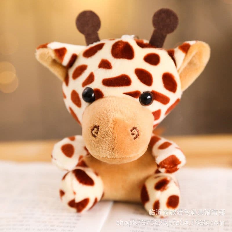 image-Jungle Animal Plush Toy Keychain Set