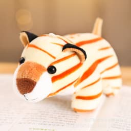 image-Jungle Animal Plush Toy Keychain Set