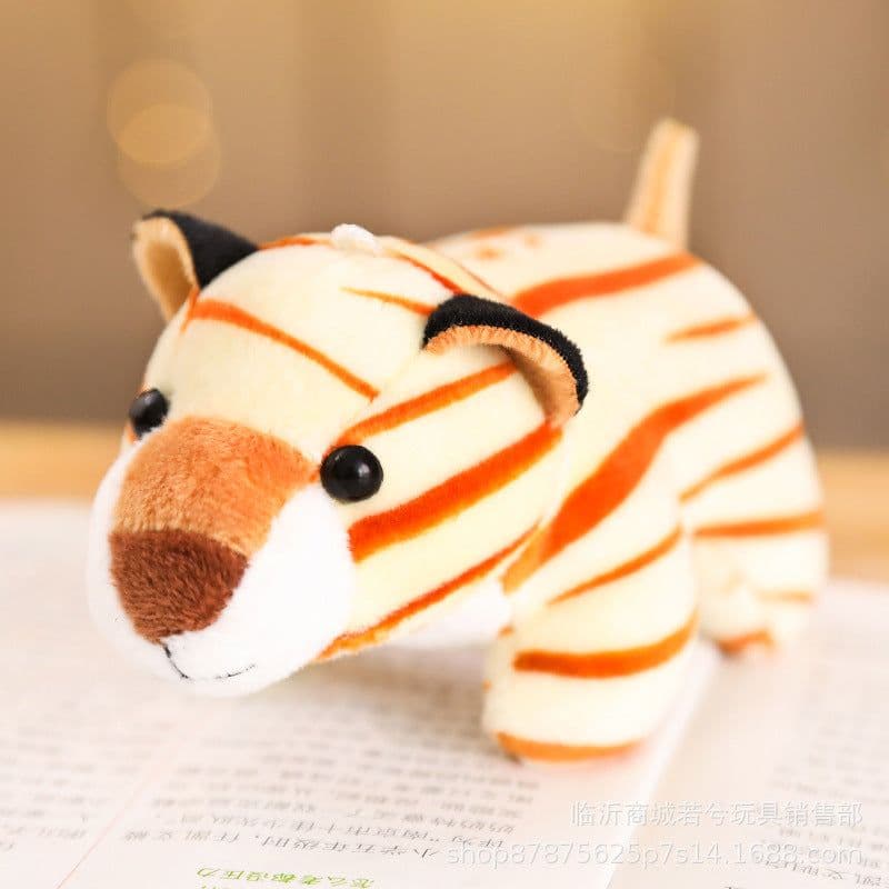 image-Jungle Animal Plush Toy Keychain Set
