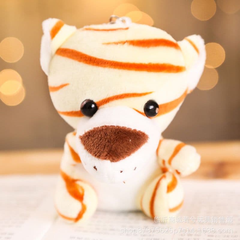 image-Jungle Animal Plush Toy Keychain Set