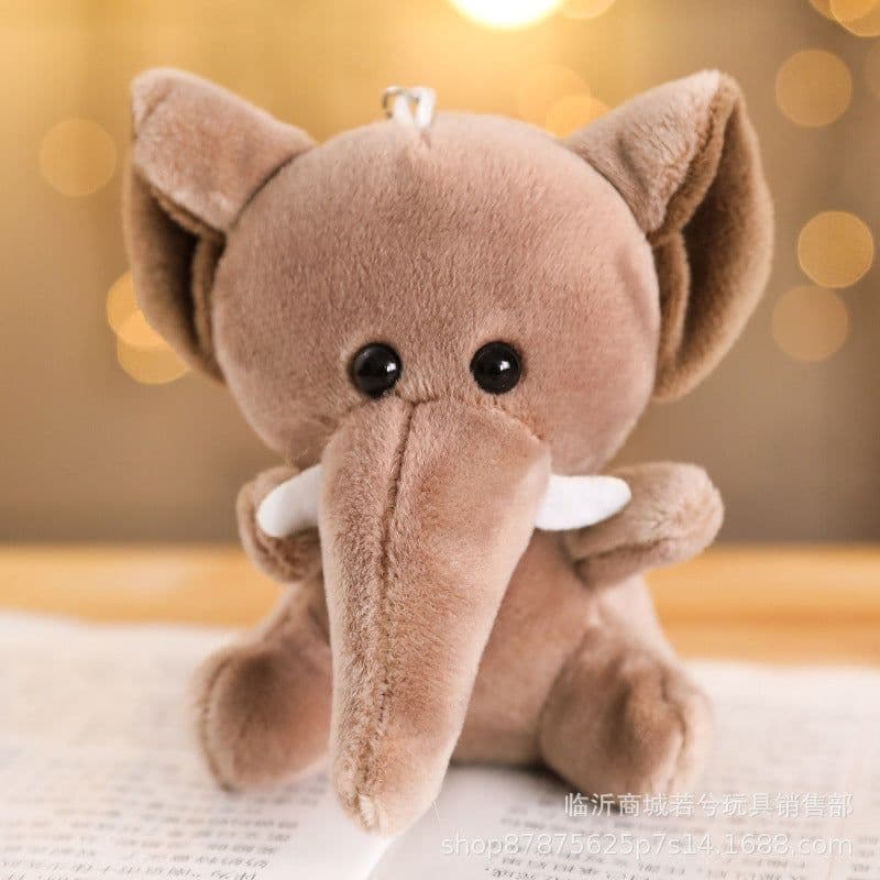 image-Jungle Animal Plush Toy Keychain Set