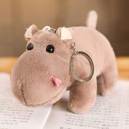 image-Jungle Animal Plush Toy Keychain Set
