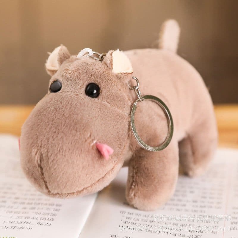 image-Jungle Animal Plush Toy Keychain Set