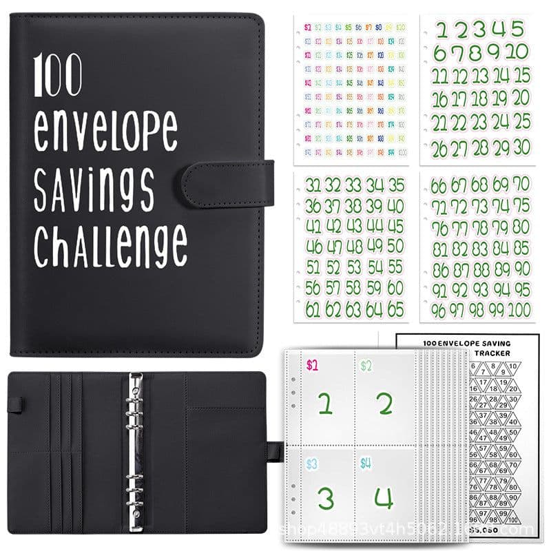 image-100 Envelope Challenge Loose-Leaf Budget Notebook