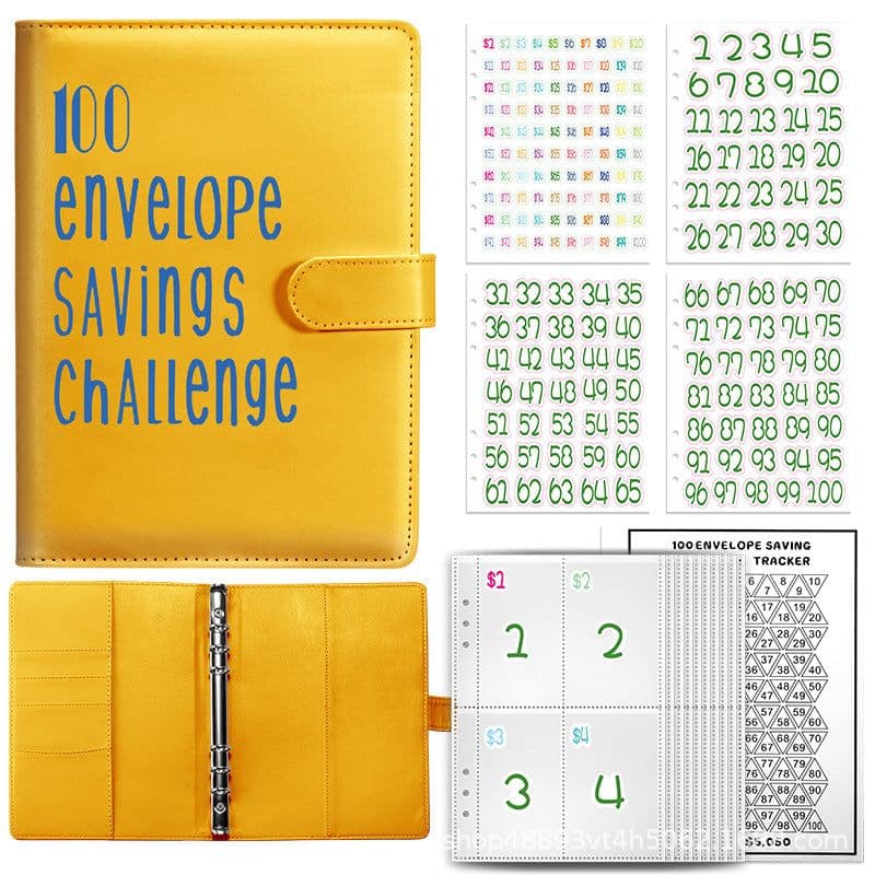 image-100 Envelope Challenge Loose-Leaf Budget Notebook