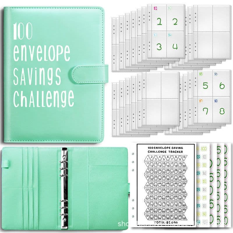 image-100 Envelope Challenge Loose-Leaf Budget Notebook