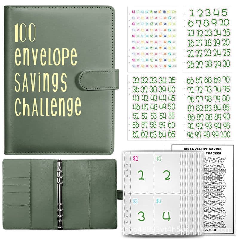 image-100 Envelope Challenge Loose-Leaf Budget Notebook