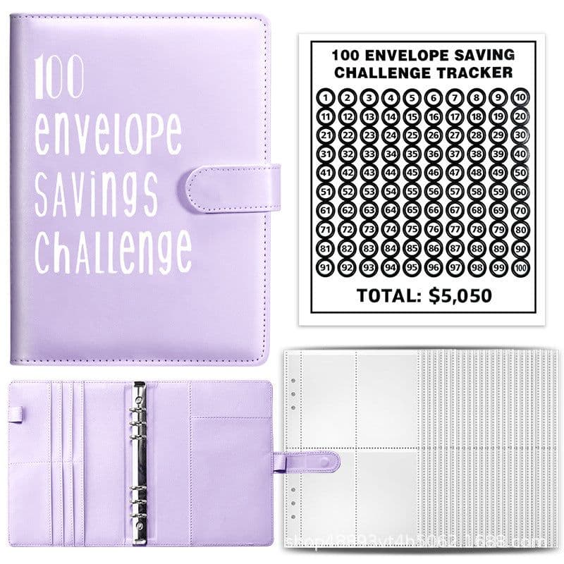 image-100 Envelope Challenge Loose-Leaf Budget Notebook
