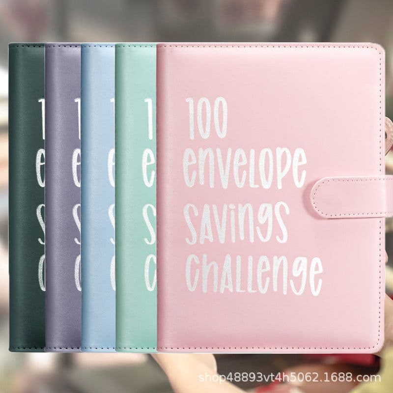 image-100 Envelope Challenge Loose-Leaf Budget Notebook