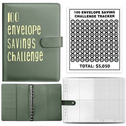 image-100 Envelope Challenge Loose-Leaf Budget Notebook