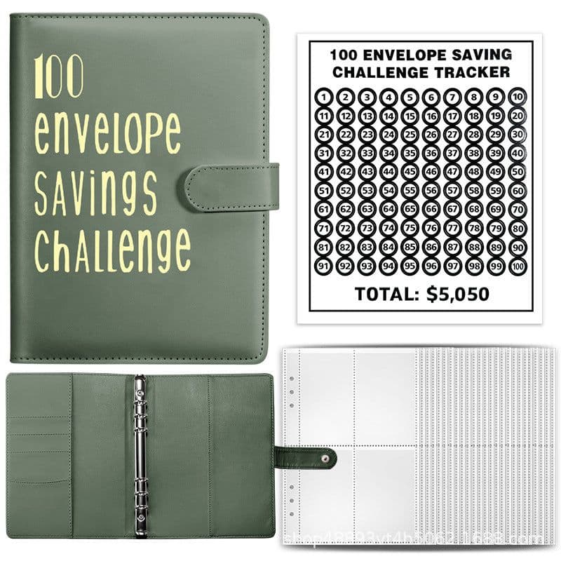 image-100 Envelope Challenge Loose-Leaf Budget Notebook