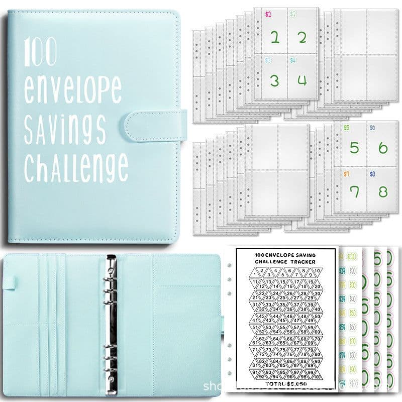 image-100 Envelope Challenge Loose-Leaf Budget Notebook
