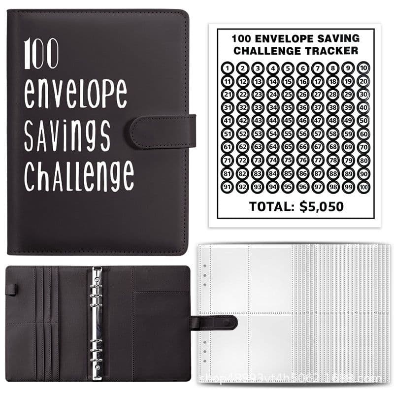 image-100 Envelope Challenge Loose-Leaf Budget Notebook