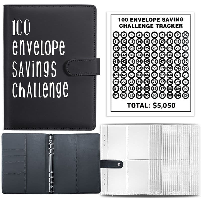 image-100 Envelope Challenge Loose-Leaf Budget Notebook