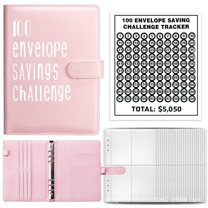 image-100 Envelope Challenge Loose-Leaf Budget Notebook