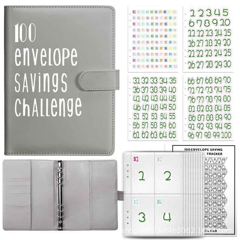 image-100 Envelope Challenge Loose-Leaf Budget Notebook