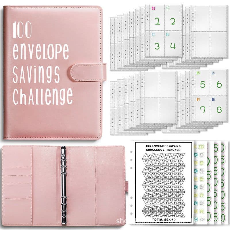 image-100 Envelope Challenge Loose-Leaf Budget Notebook