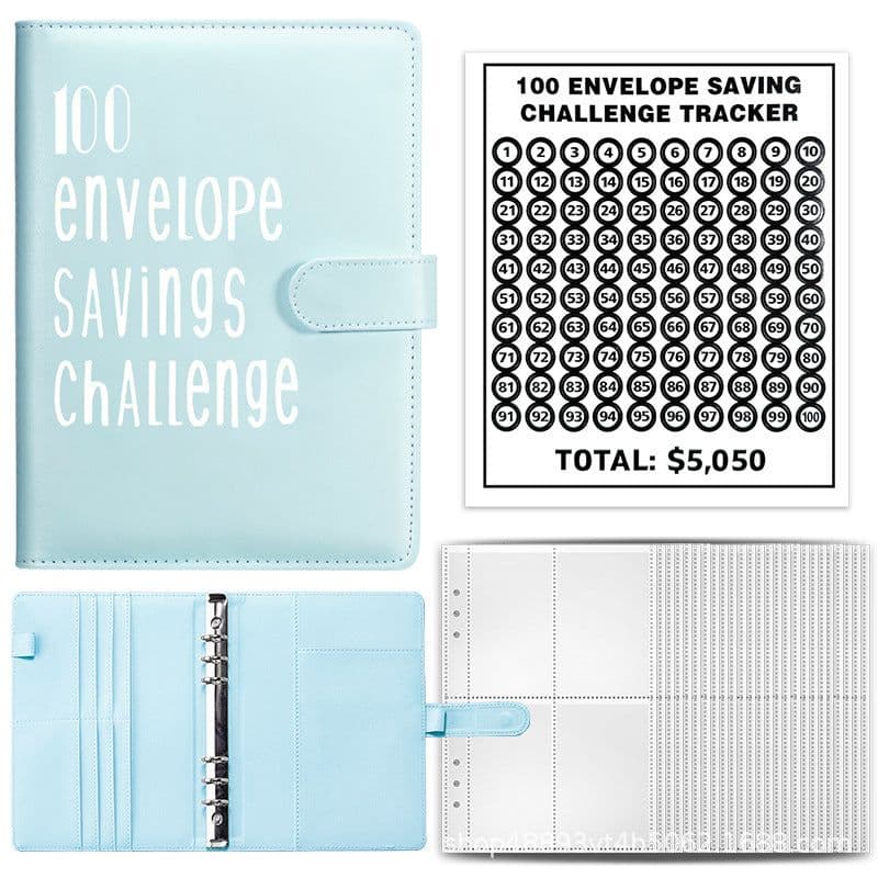 image-100 Envelope Challenge Loose-Leaf Budget Notebook