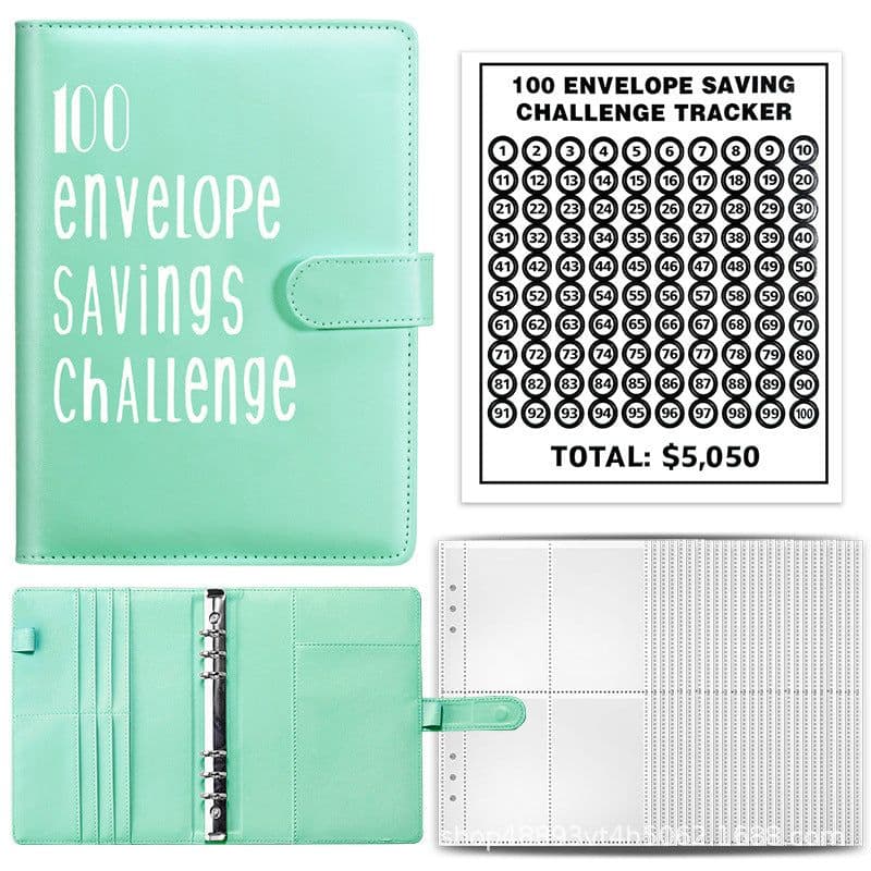 image-100 Envelope Challenge Loose-Leaf Budget Notebook
