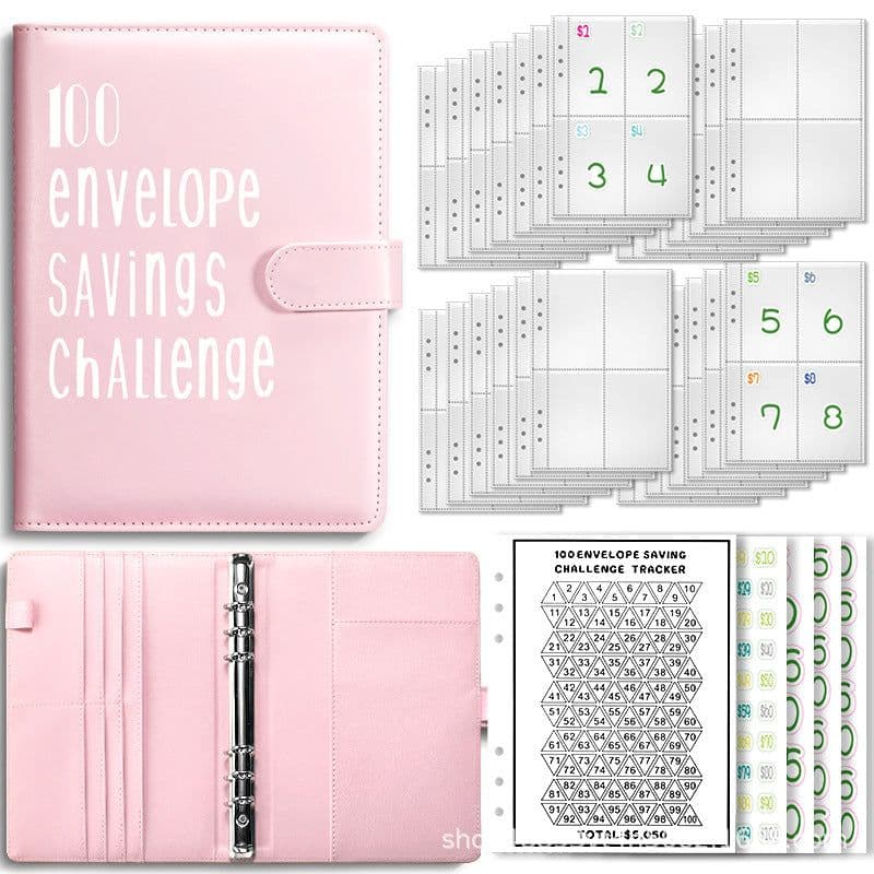 image-100 Envelope Challenge Loose-Leaf Budget Notebook