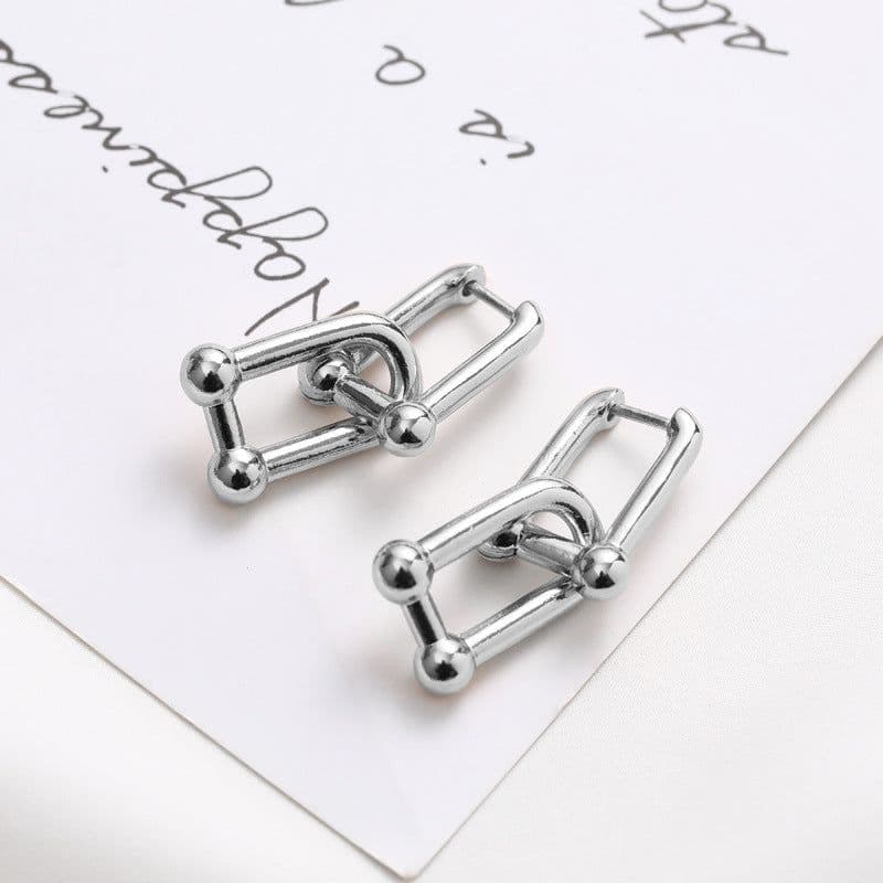 image-Ensir Gold Horseshoe Earrings