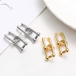 image-Ensir Gold Horseshoe Earrings