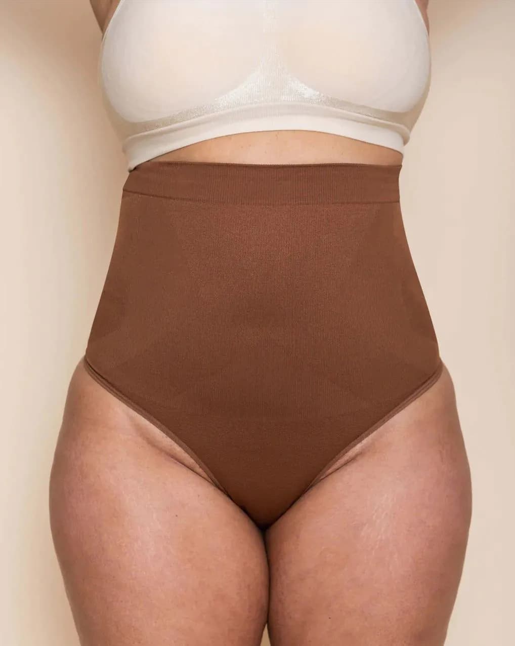 image-Women's High-Waisted Nylon Body Shaping Shorts 4XL