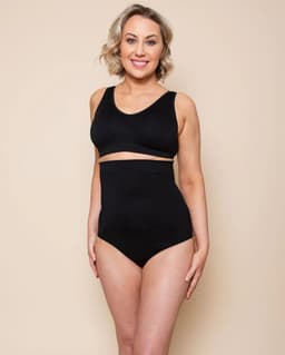 image-Women's High-Waisted Nylon Body Shaping Shorts 4XL