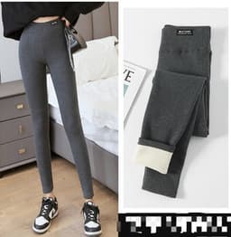 image-Cai Chan High-Waisted Cotton Sherpa Leggings XXL