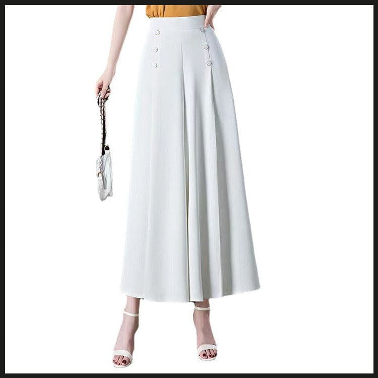 image-Women's High-Waist Wide-Leg Culottes, Caramel